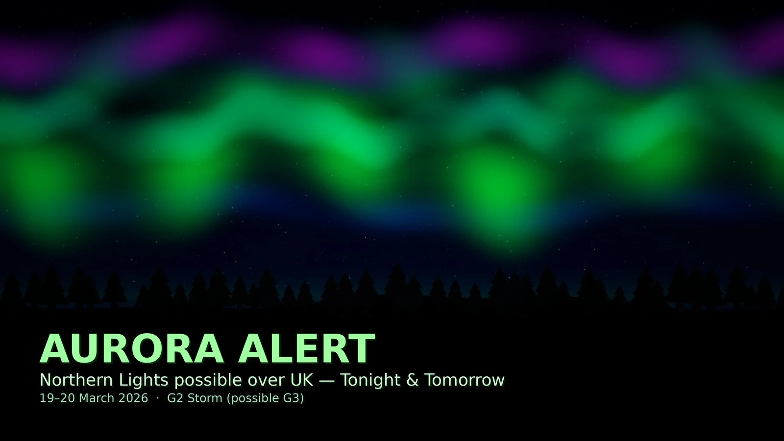 Aurora Alert: Northern Lights Could Be Visible Across the UK Tonight