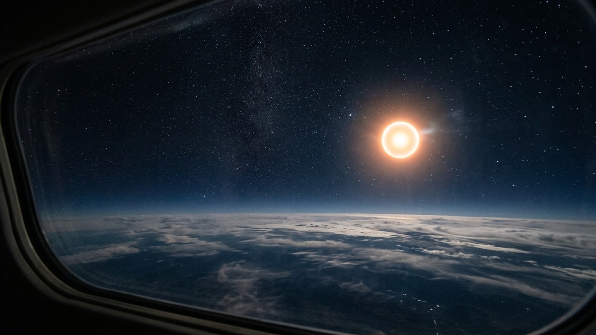 Night sky comparison showing Starlink satellite flares versus unexplained glowing orbs