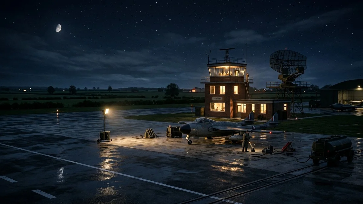 RAF Lakenheath airbase in Suffolk, East Anglia — one of the USAF's most important Cold War bases in Britain, and the centrepiece of the 1956 UFO incident