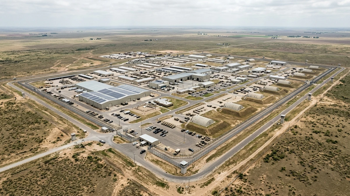 Aerial view of the Pantex Plant nuclear weapons facility near Amarillo, Texas — the site of the 2015 UFO incident documented in declassified Department of Energy records