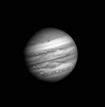 Click to view an animated image of the planet Jupiter's rotation