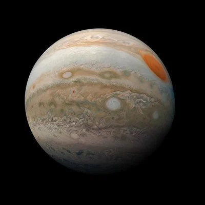 Jupiter showing its distinctive bands