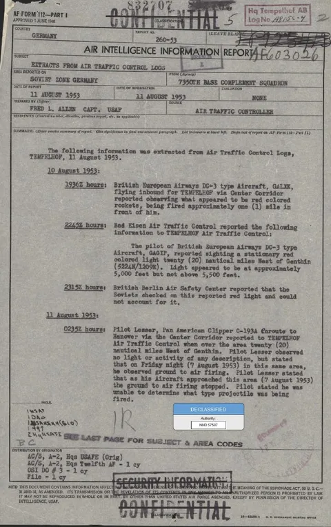 Scanned document with vertical columns and a top stamp.