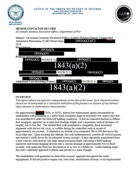 Document with redactions.