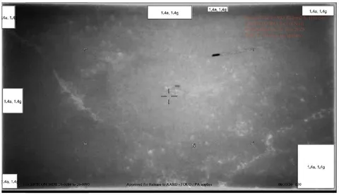 A still image derived from an infrared system aboard a U.S. military platform in 2022.