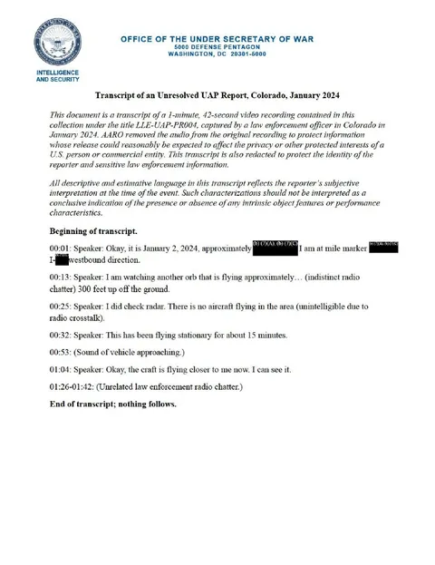 Transcript Document.