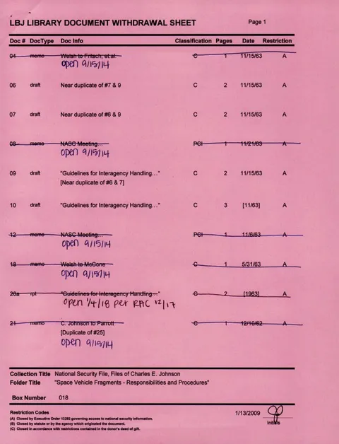 A document with text crossed out and initials at the bottom right.